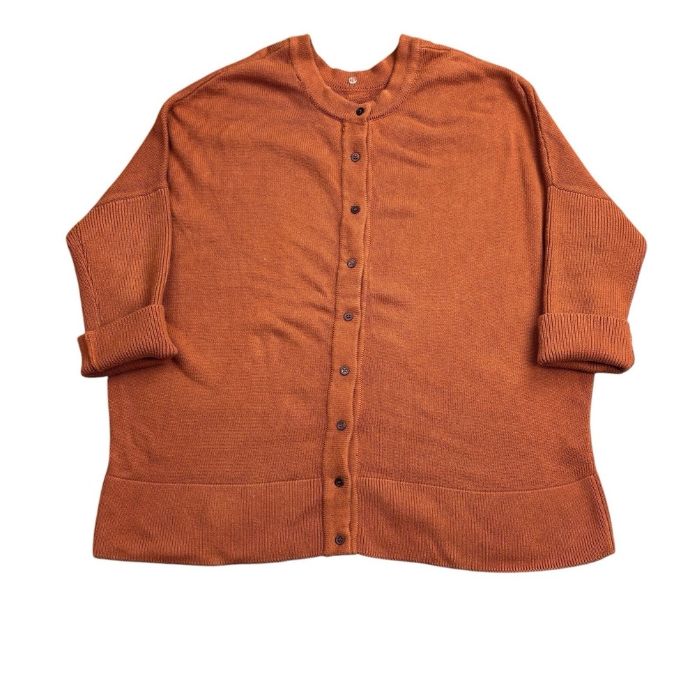 Vetta Oversized Sweater Womens Medium‎ Burnt Orange Everyday Capsule Cardigan